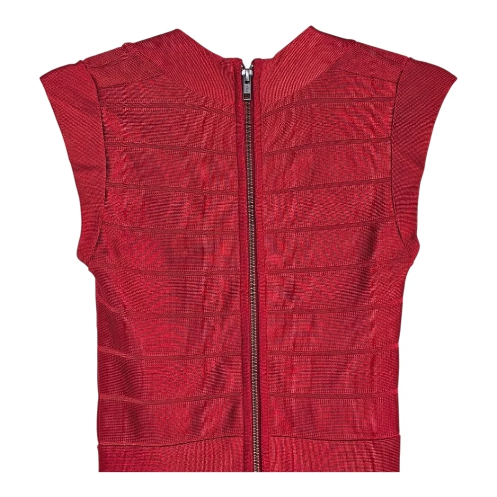 NWOT French Connection Bandage Red Mini Dress - size 2 - Picture 9 of 12